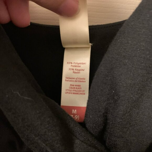 Solid black maxi dress juniors size M - Picture 2 of 5